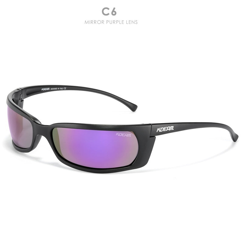 Square Sports Sunglasses Colorful Polarized Sunglasses Outdoor Glasses For Riding