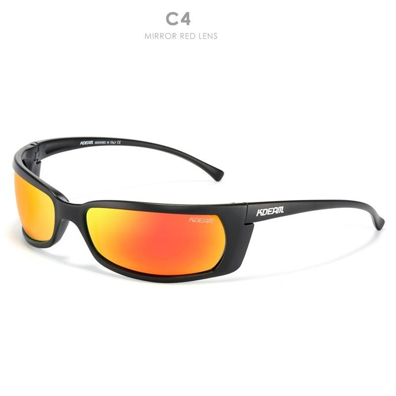 Square Sports Sunglasses Colorful Polarized Sunglasses Outdoor Glasses For Riding
