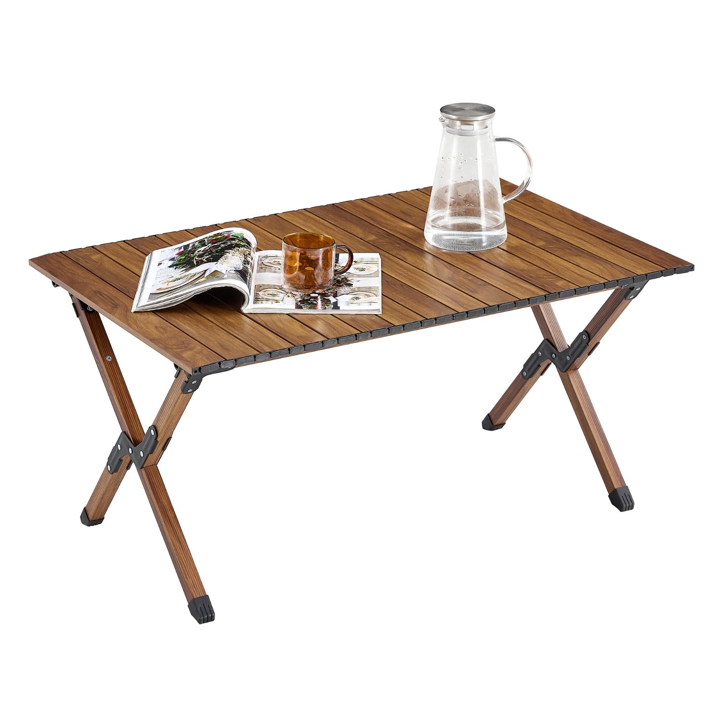 1-Piece Portable Folding Aluminum Table for Outdoor & Indoor Use