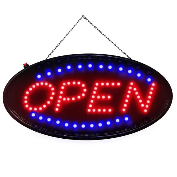 Ultra Bright LED Neon Open Sign Normal Lighting Store Business Sign Animated Motion