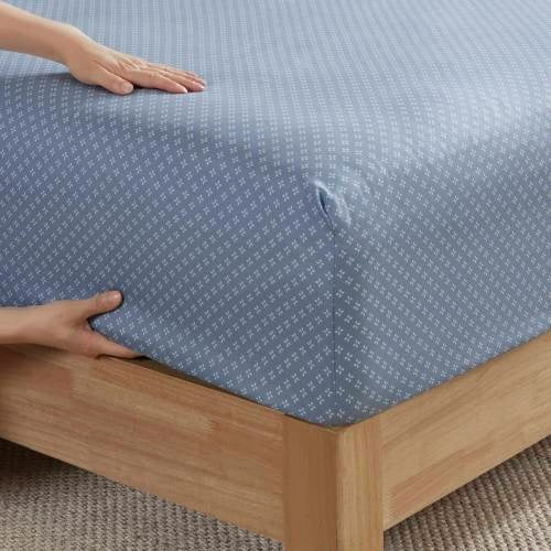 Floral Comforter Set With Bed Sheets | Blue Queen