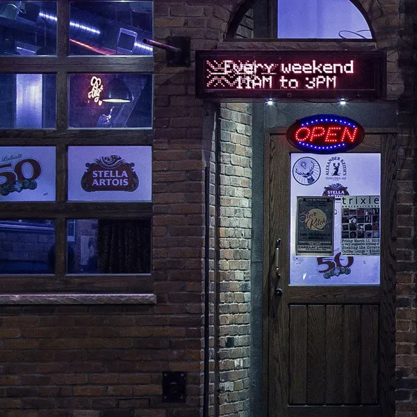 Ultra Bright LED Neon Open Sign Normal Lighting Store Business Sign Animated Motion