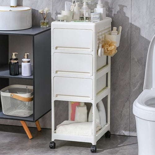 4-Tier Rolling Storage Cart | Multi-Room Use