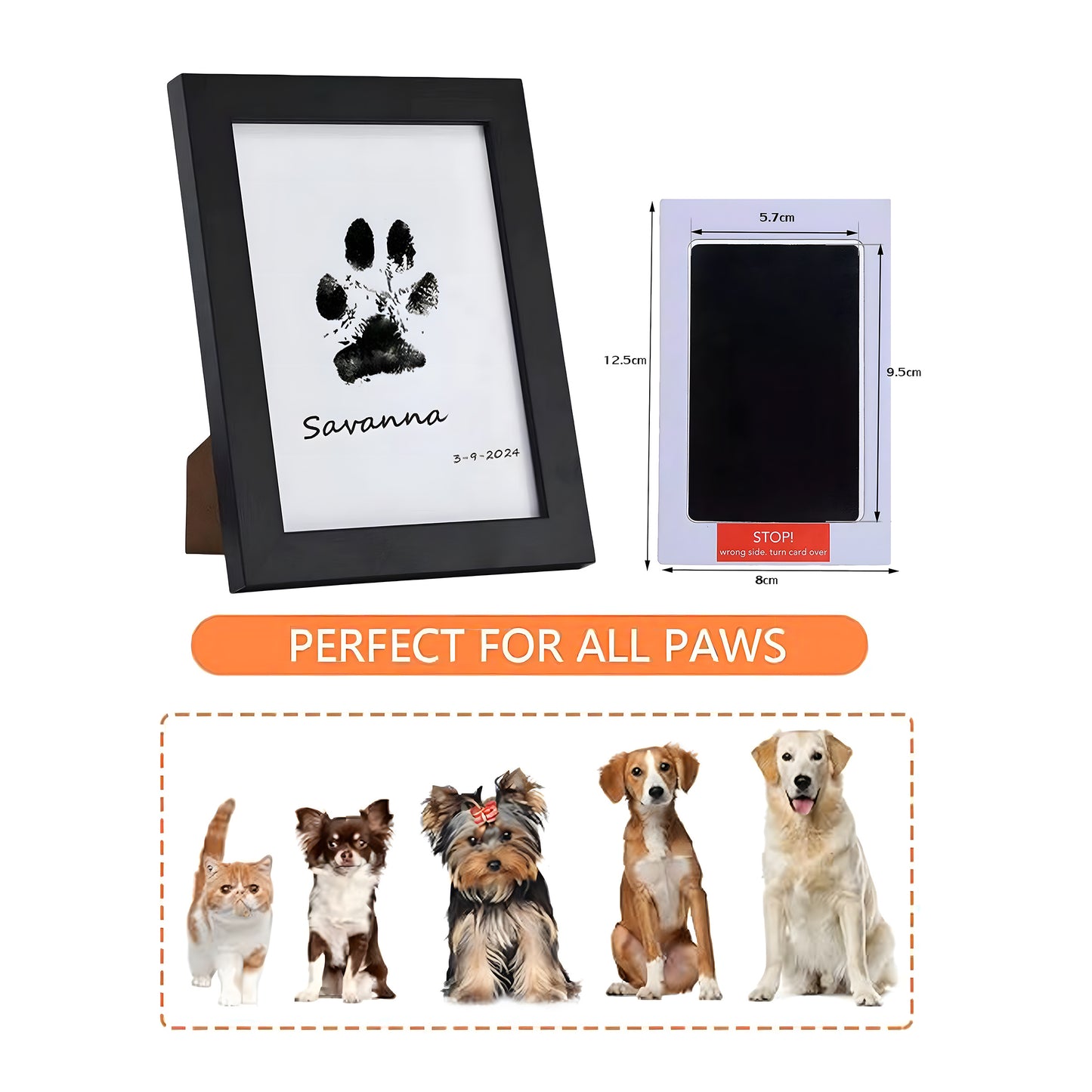 Pet Paw Print Keepsake Frame Kit | DIY Custom Memorial 2025