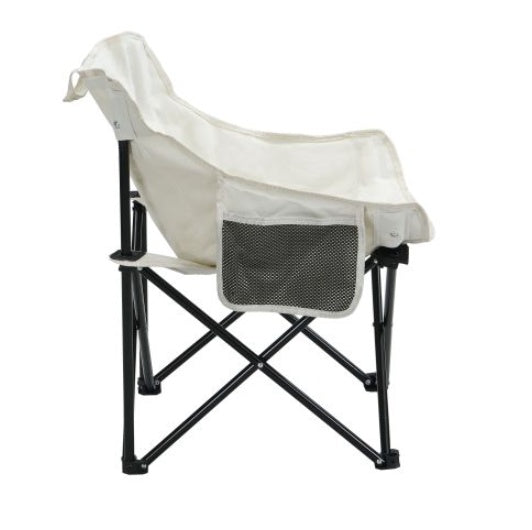 2 PCS Outdoor Camping Chairs Folding Portable, Carry Bag ,Beige