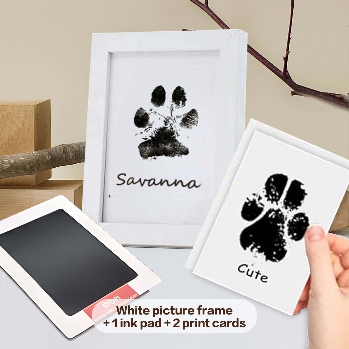 Pet Paw Print Keepsake Frame Kit | DIY Custom Memorial 2025