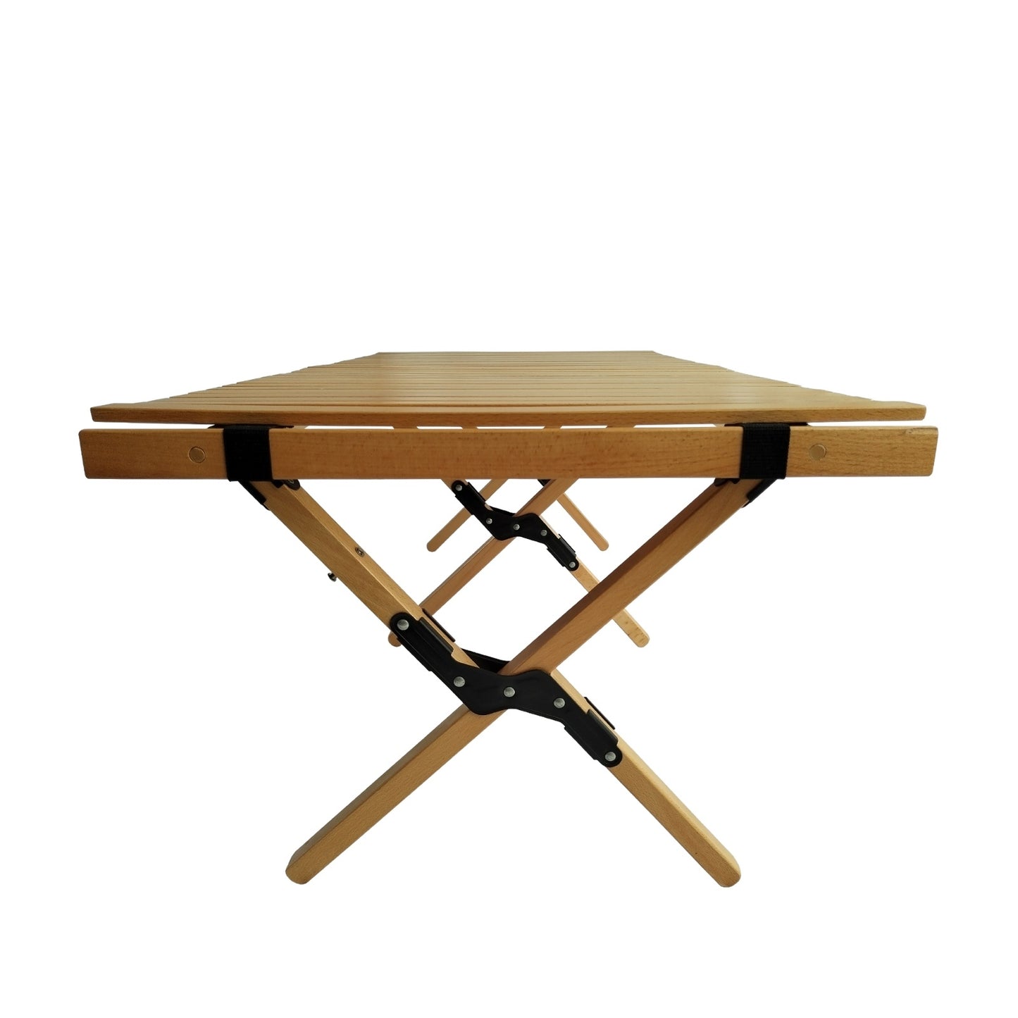 Multi-Function Foldable Wooden Patio Dining Table, Natural - Indoor Outdoor