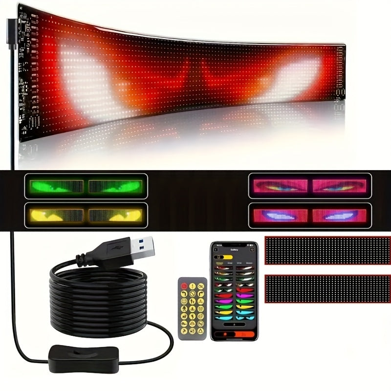 14 Inch LED Pixel Display with Animated Scroll Sign for Events & Vehicles
