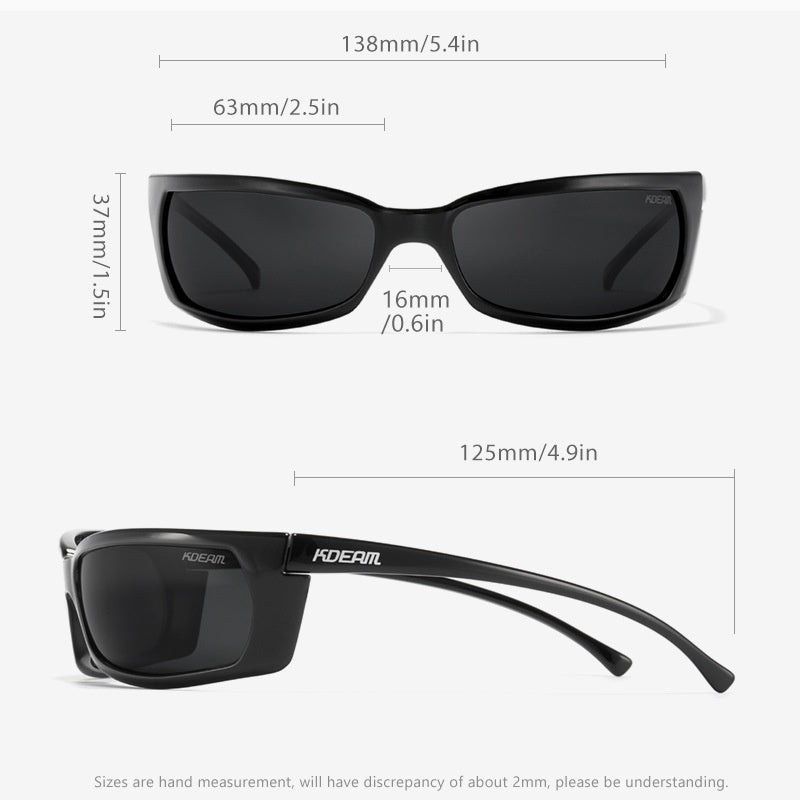 Square Sports Sunglasses Colorful Polarized Sunglasses Outdoor Glasses For Riding