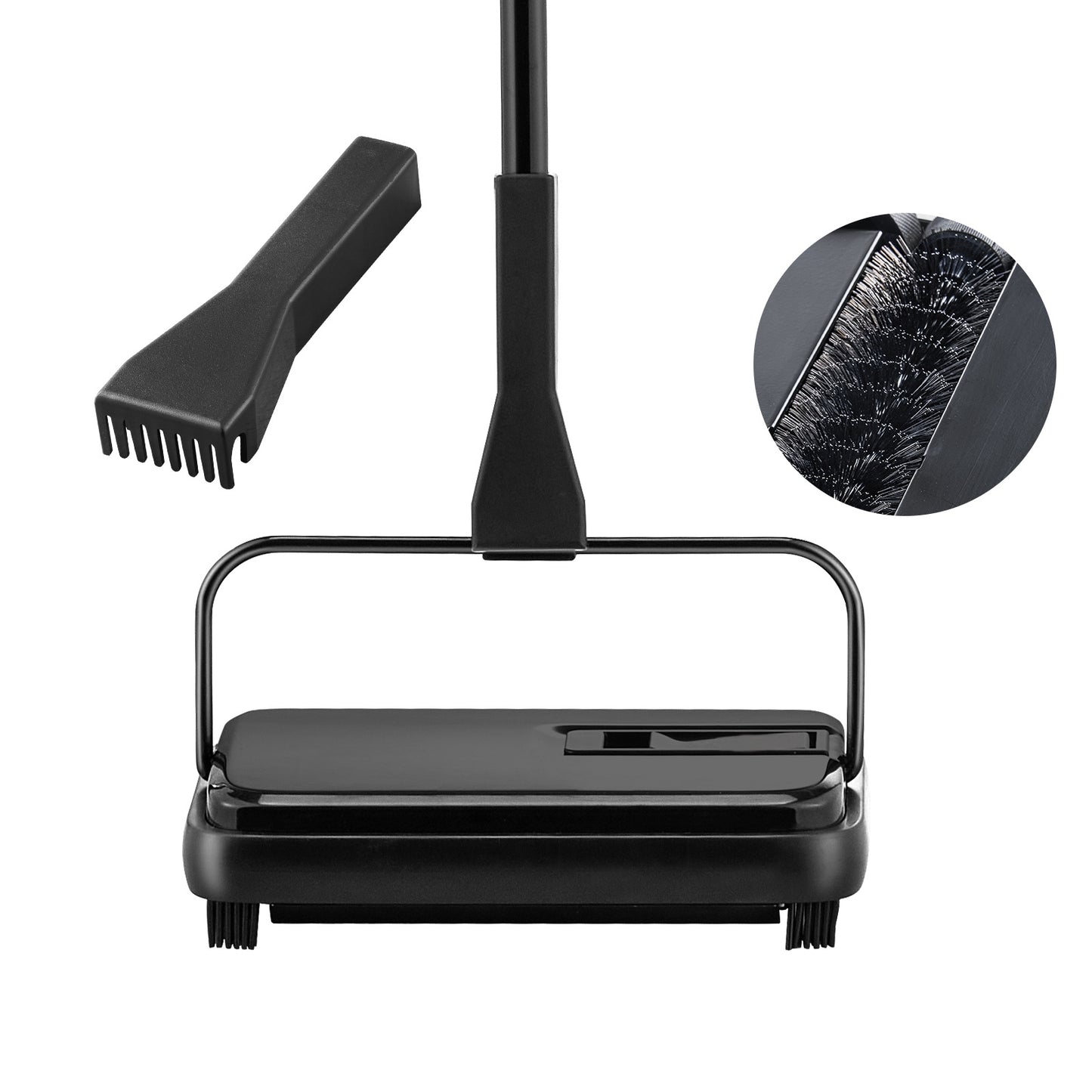 VEVOR 7.87 Inch Manual Carpet & Floor Sweeper