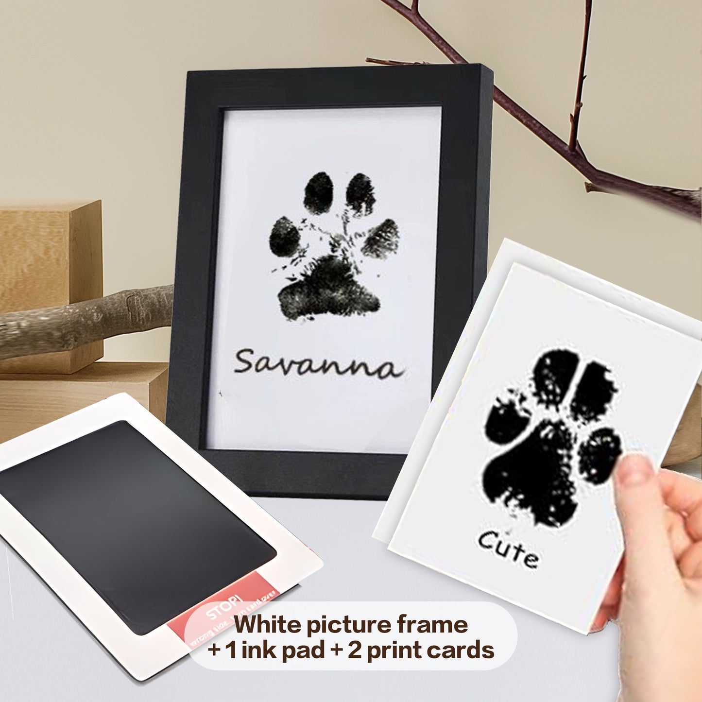 Pet Paw Print Keepsake Frame Kit | DIY Custom Memorial 2025