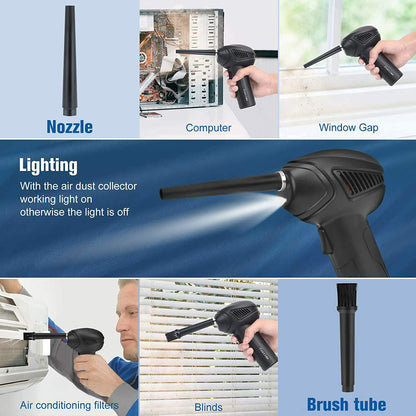 Rechargeable Air Duster Electric Cleaner Blower For Car PC Keyboard Pet