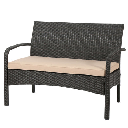 Outdoor WICKER 4 PC CHAT SET