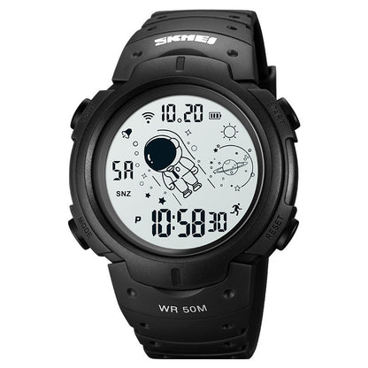 Multifunctional Spaceman Middle School Student Electronic Sports Watch