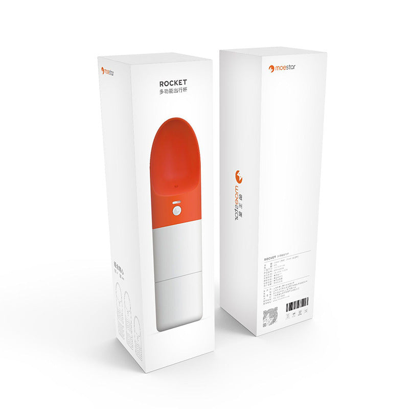 Splash-Proof Pet Water Bottle with One-Key Lock