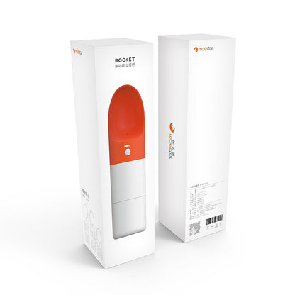 Splash-Proof Pet Water Bottle with One-Key Lock