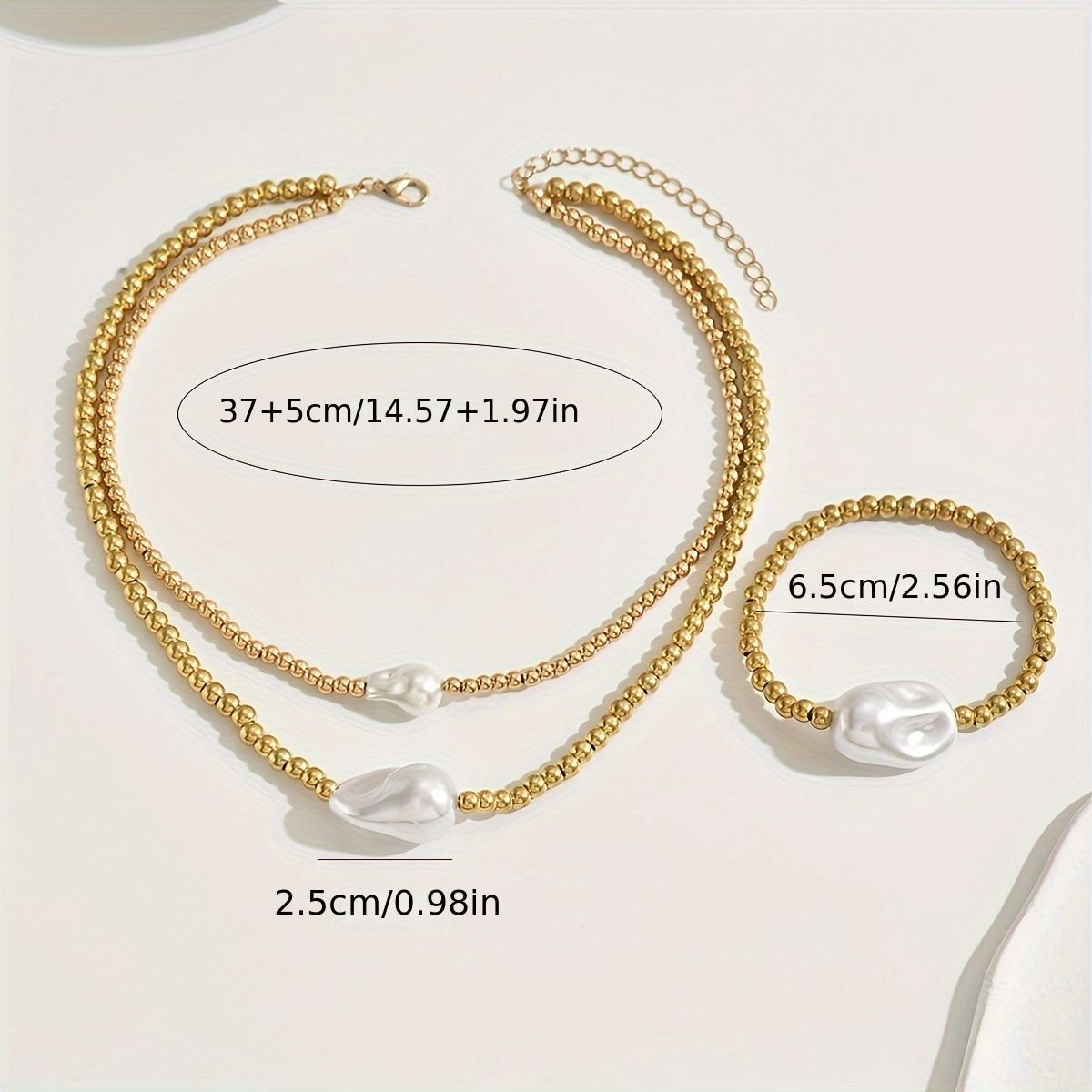 Stackable Gold Jewelry Set Lightweight & Giftable