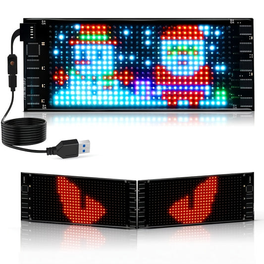 14 Inch LED Pixel Display with Animated Scroll Sign for Events & Vehicles