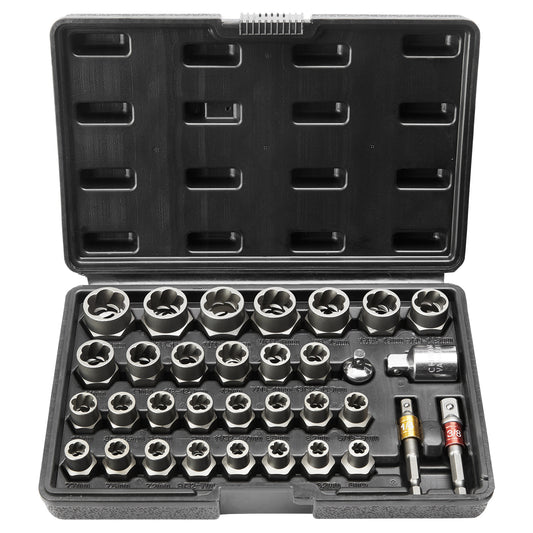 VEVOR 29-Piece Bolt Extractor Set – CR-MO Steel Nut & Bolt Remover Kit with Storage Case