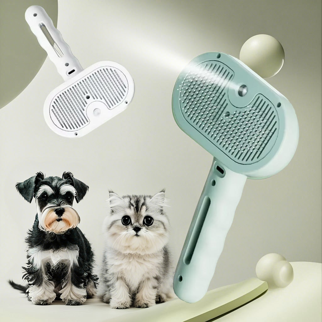 Pet Hair Remover Comb Spray Brush for Cats & Dogs Grooming