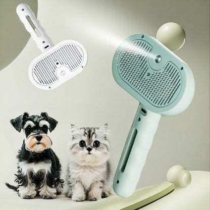 Pet Hair Remover Comb Spray Brush for Cats & Dogs Grooming