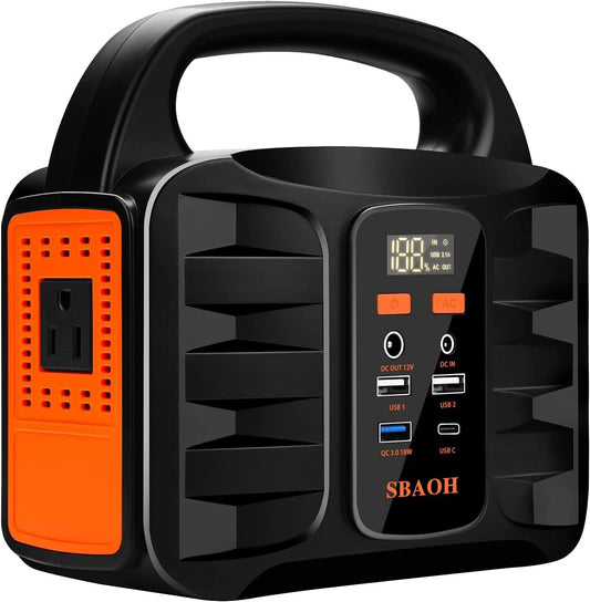 150W Portable Power Station | Solar Generator, 42000mAh Battery, AC/DC Output