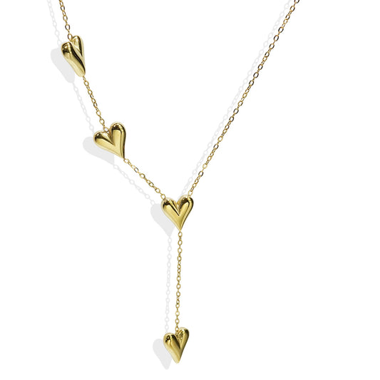 18K Gold Heart Necklace | Eco-Friendly Minimalist Gift