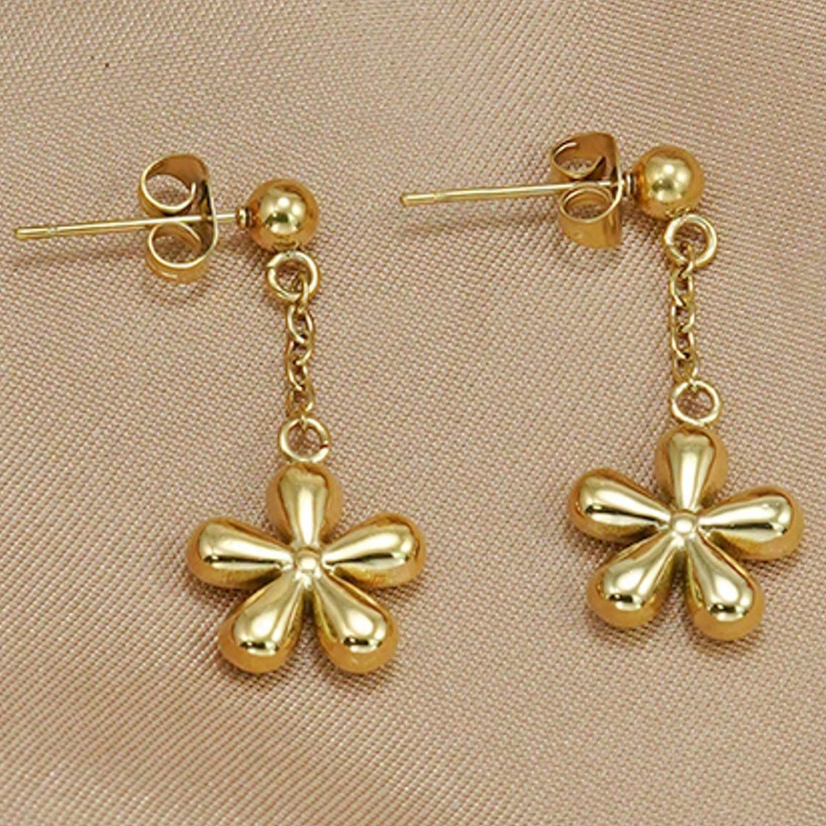 18K Lxalry Gold Floral Necklace & Earrings | Luxury Gift Set