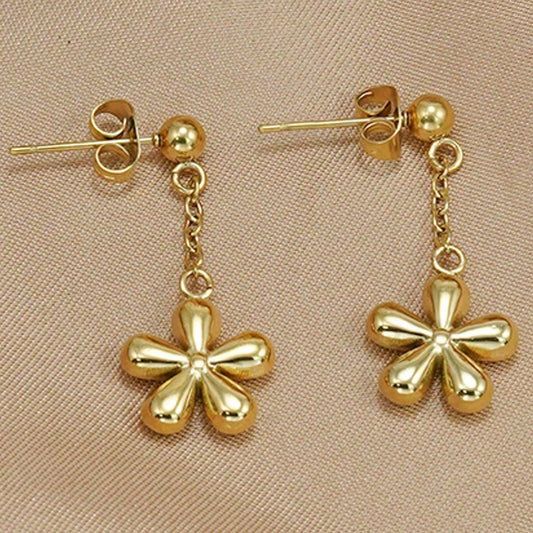 18K Lxalry Gold Floral Necklace & Earrings | Luxury Gift Set