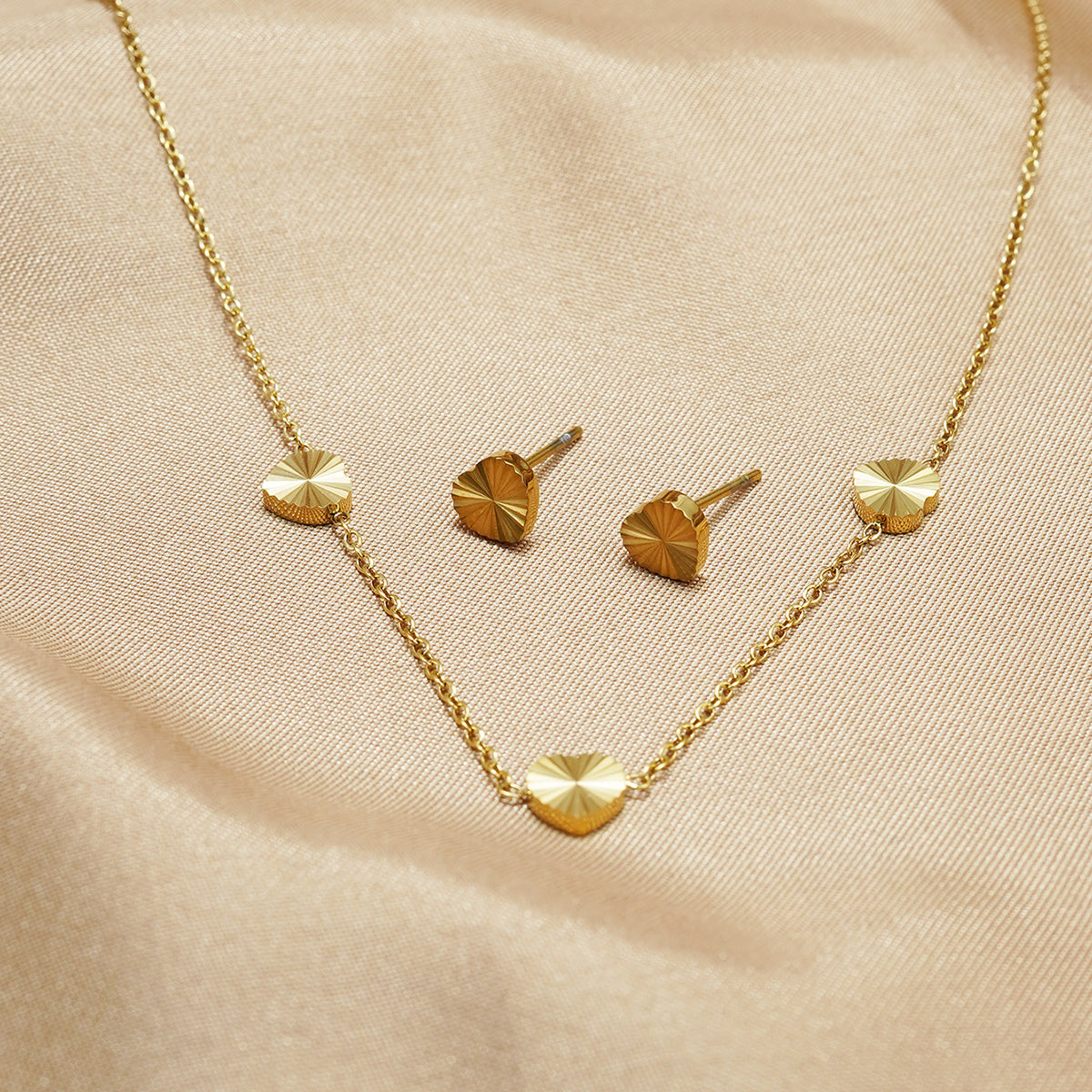 18K Gold Lxalry Mirror Ball Jewelry Set | Luxury Daily Gift Set
