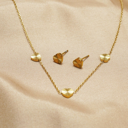 18K Gold Lxalry Mirror Ball Jewelry Set | Luxury Daily Gift Set