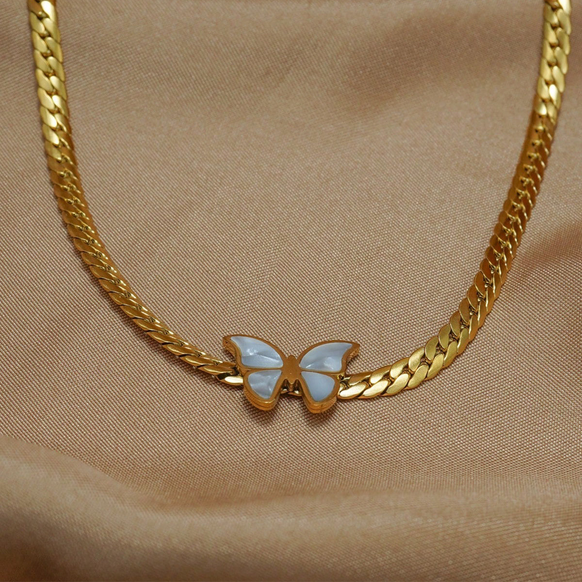 18K Gold Plated Butterfly Jewelry Set Lxalry | Hypoallergenic Gift