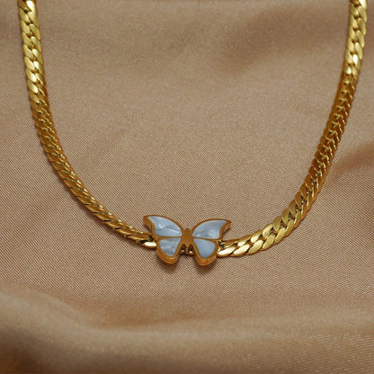 18K Gold Plated Butterfly Jewelry Set Lxalry | Hypoallergenic Gift