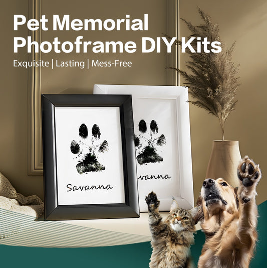 Pet Paw Print Keepsake Frame Kit | DIY Custom Memorial 2025