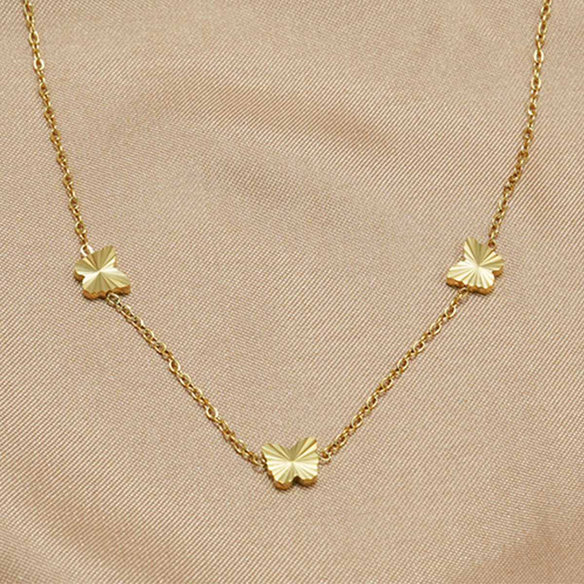 Lxalry 316L Stainless Steel 18K Gold-Plated Jewelry Set