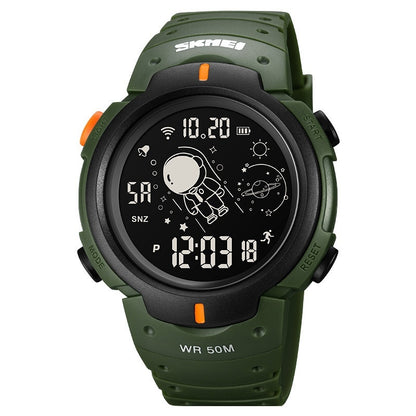 Multifunctional Spaceman Middle School Student Electronic Sports Watch
