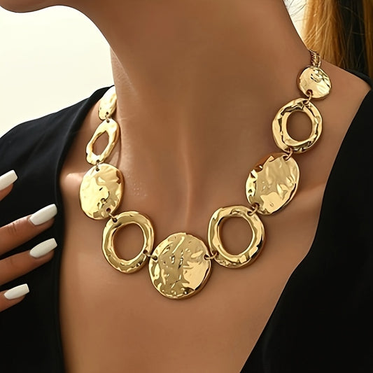Geometric Gold Necklace | Elegant Handmade Jewelry