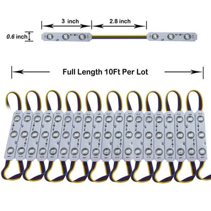 3-Light LED Lens Module 60 LEDs,