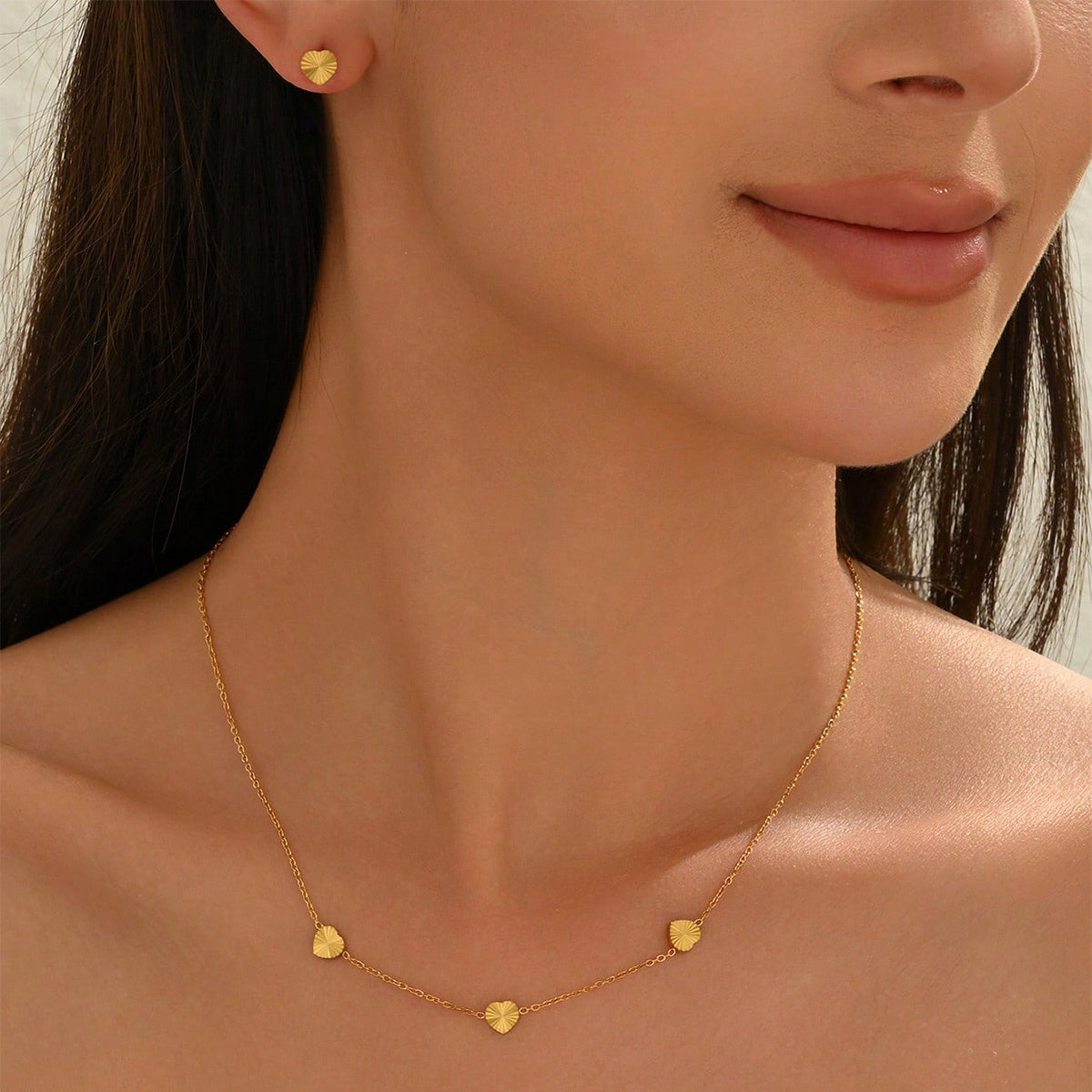 18K Gold Lxalry Mirror Ball Jewelry Set | Luxury Daily Gift Set