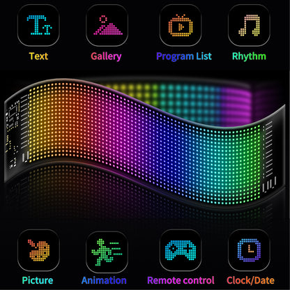 14 Inch LED Pixel Display with Animated Scroll Sign for Events & Vehicles