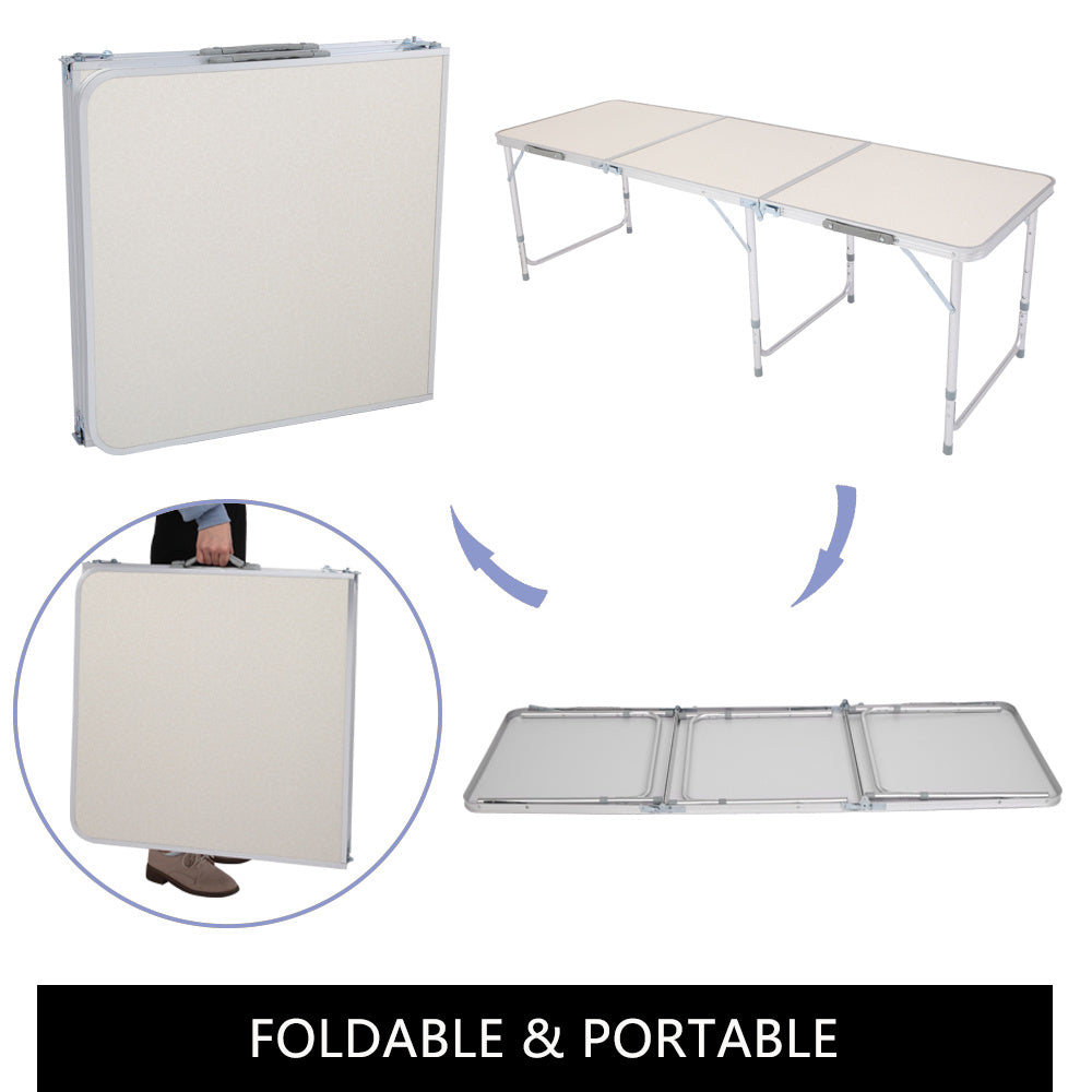 Outdoor 6ft Folding Table | Aluminum Rectangular