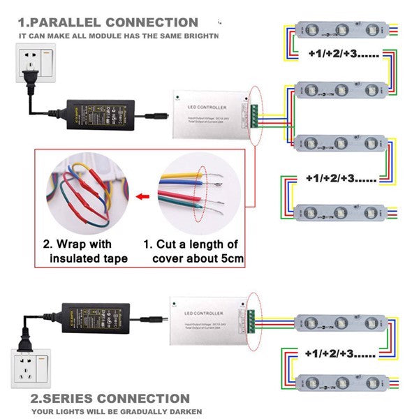 3-Light LED Lens Module 60 LEDs,