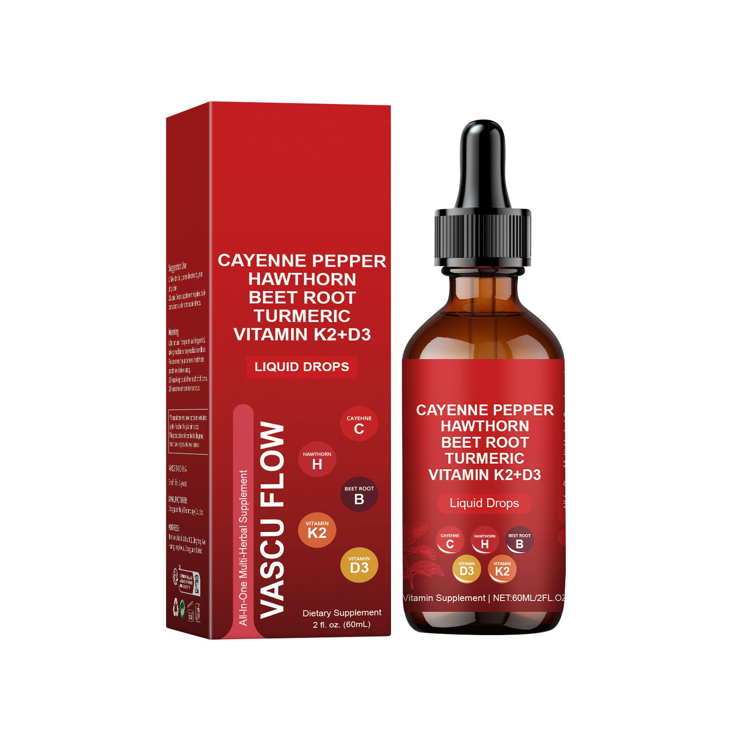Natural Pepper Vitality & Comfort Care Drops – 60ml