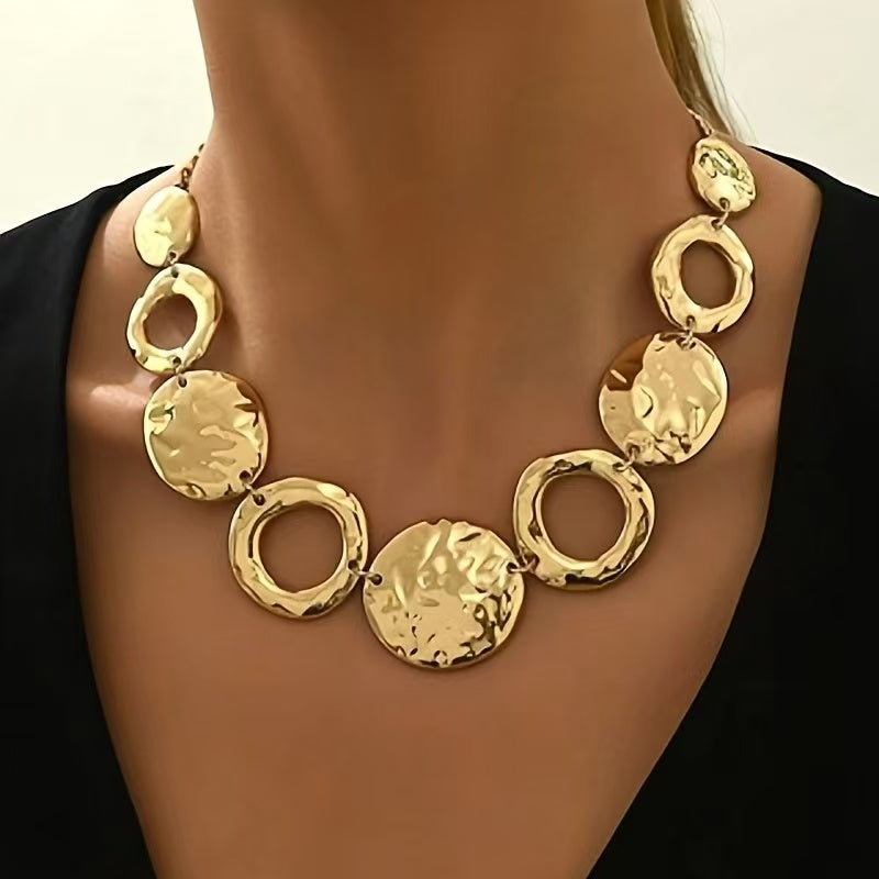 Geometric Gold Necklace | Elegant Handmade Jewelry