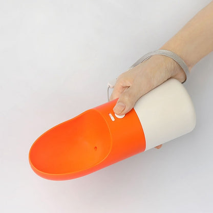 Splash-Proof Pet Water Bottle with One-Key Lock