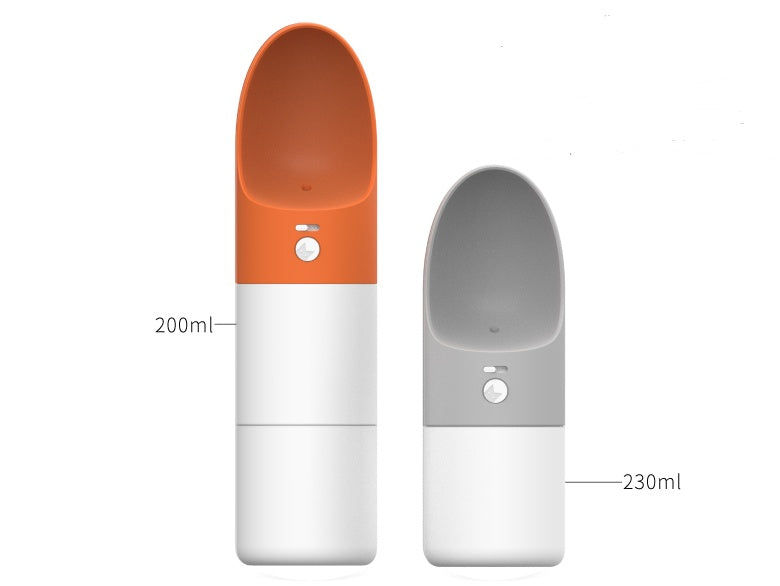 Splash-Proof Pet Water Bottle with One-Key Lock