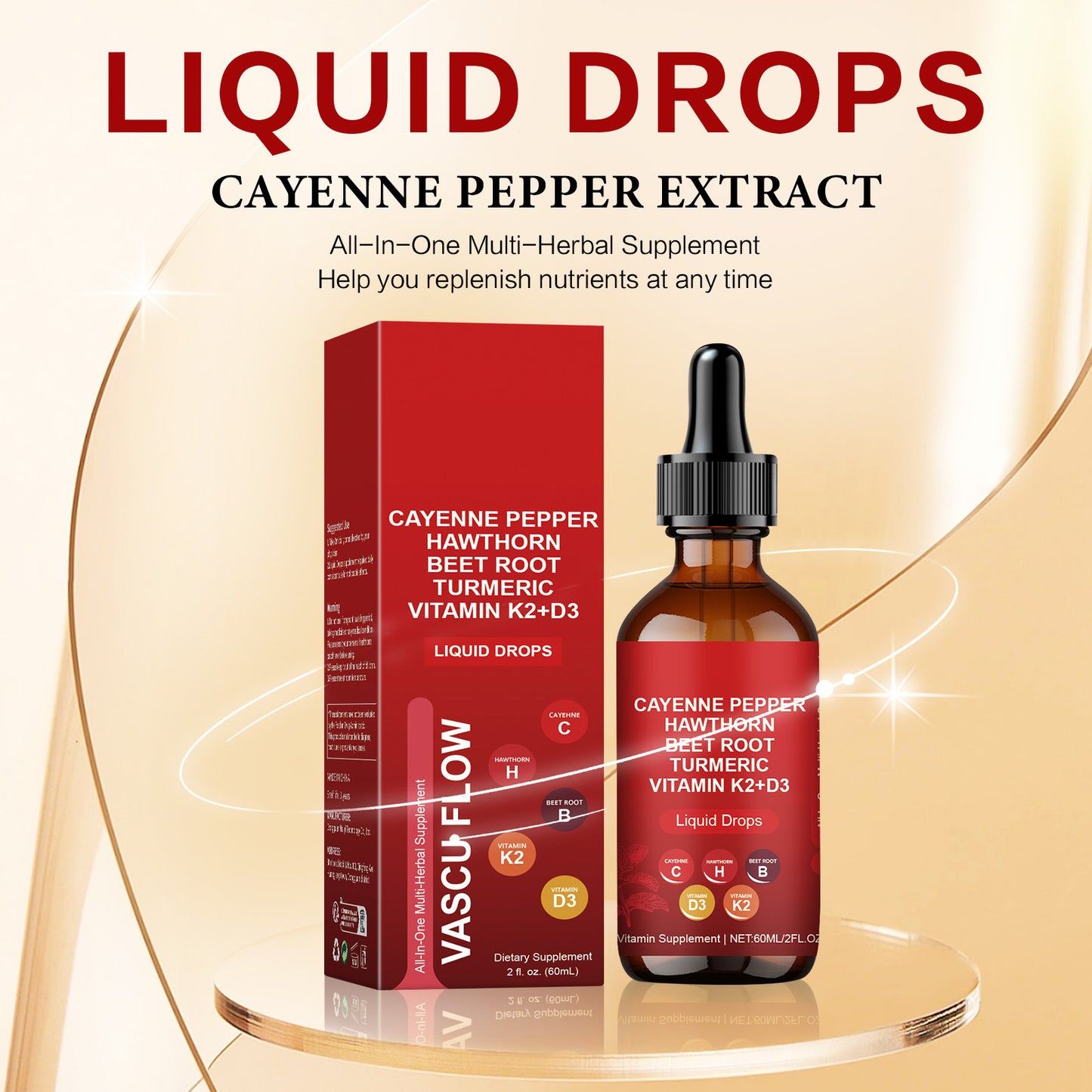 Natural Pepper Vitality & Comfort Care Drops – 60ml