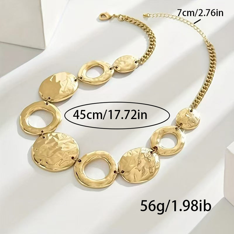 Geometric Gold Necklace | Elegant Handmade Jewelry