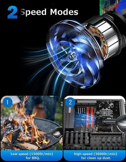 Rechargeable Air Duster Electric Cleaner Blower For Car PC Keyboard Pet