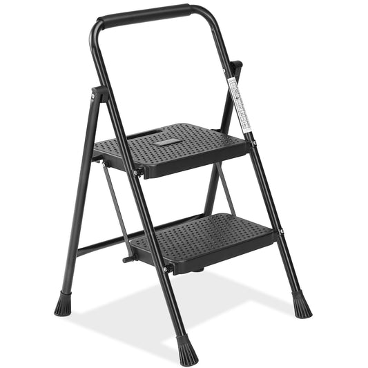 3-Step Folding Ladder with Safety Buckle